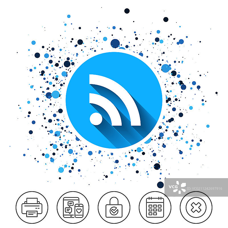 RSS符号图标RSS订阅标志图片素材