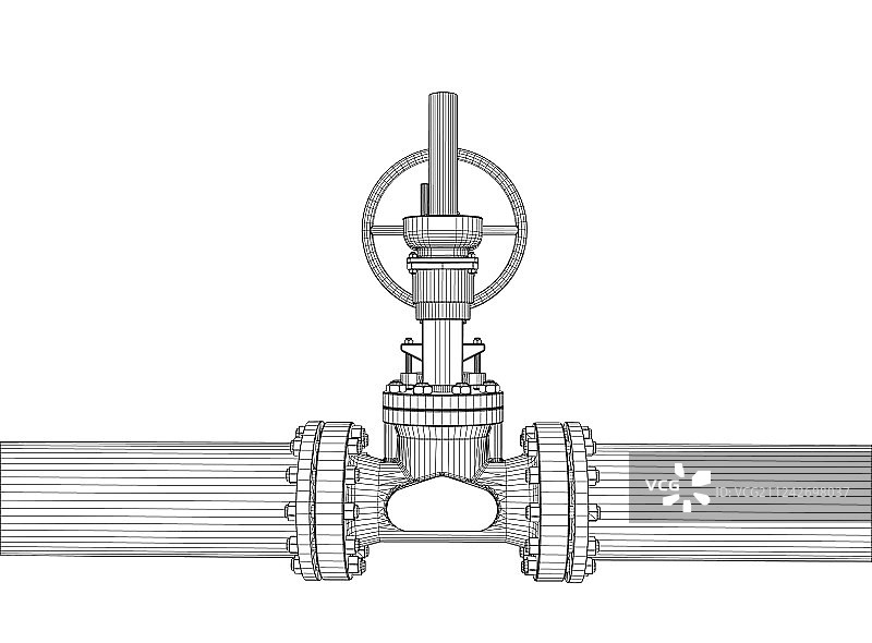 3D工业阀门渲染图图片素材