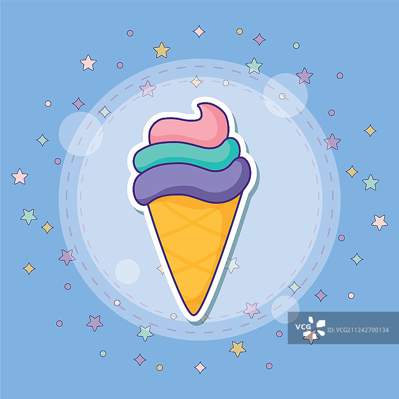 夏季可爱风图标集图片素材