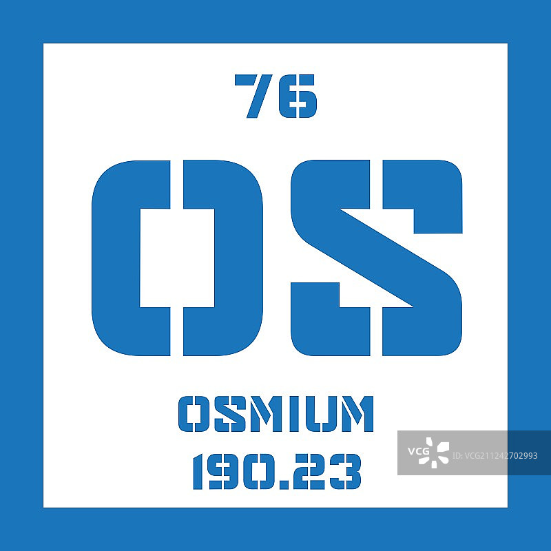 锇化学元素图片素材