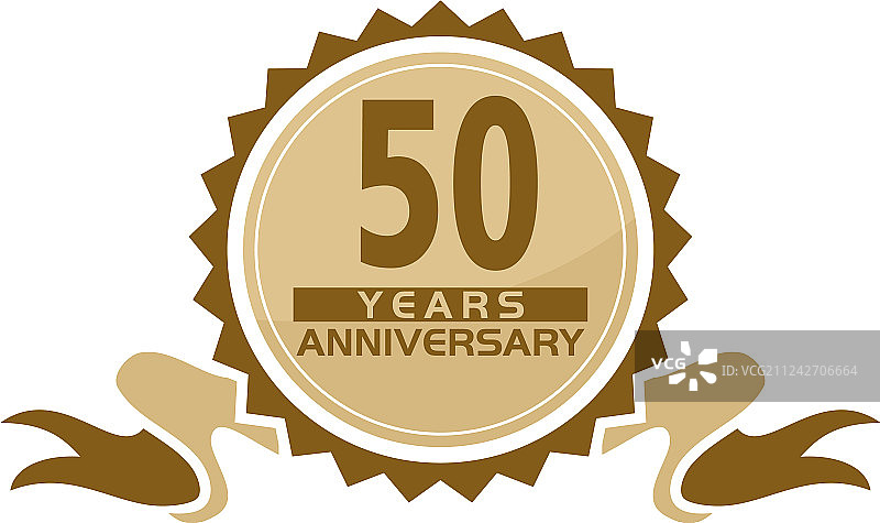 50周年丝带纪念图片素材