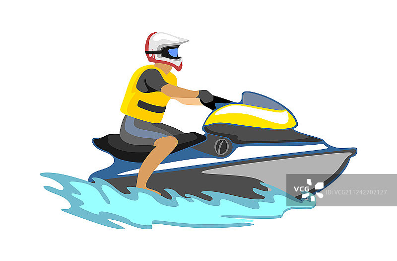 水上摩托艇极限运动独立设计图片素材