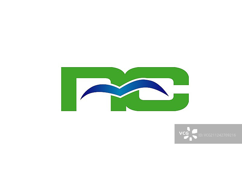 NC公司链接字母标志图片素材