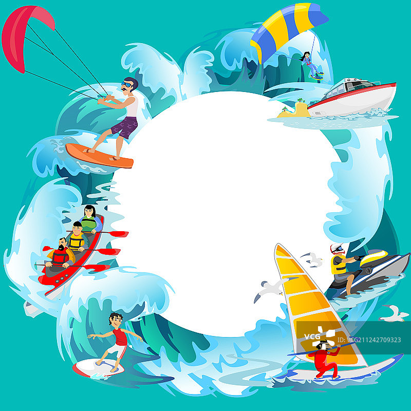 极限水上运动背景合集图片素材