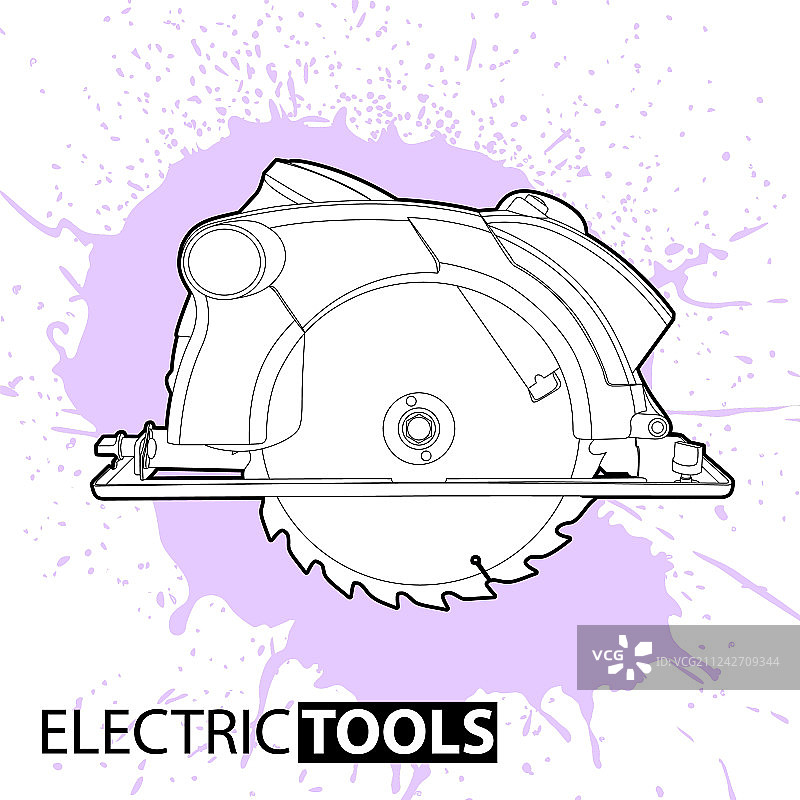 明亮背景上的圆锯图片素材