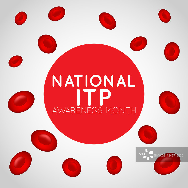 原发性血小板减少症（ITP）宣传月标志图片素材