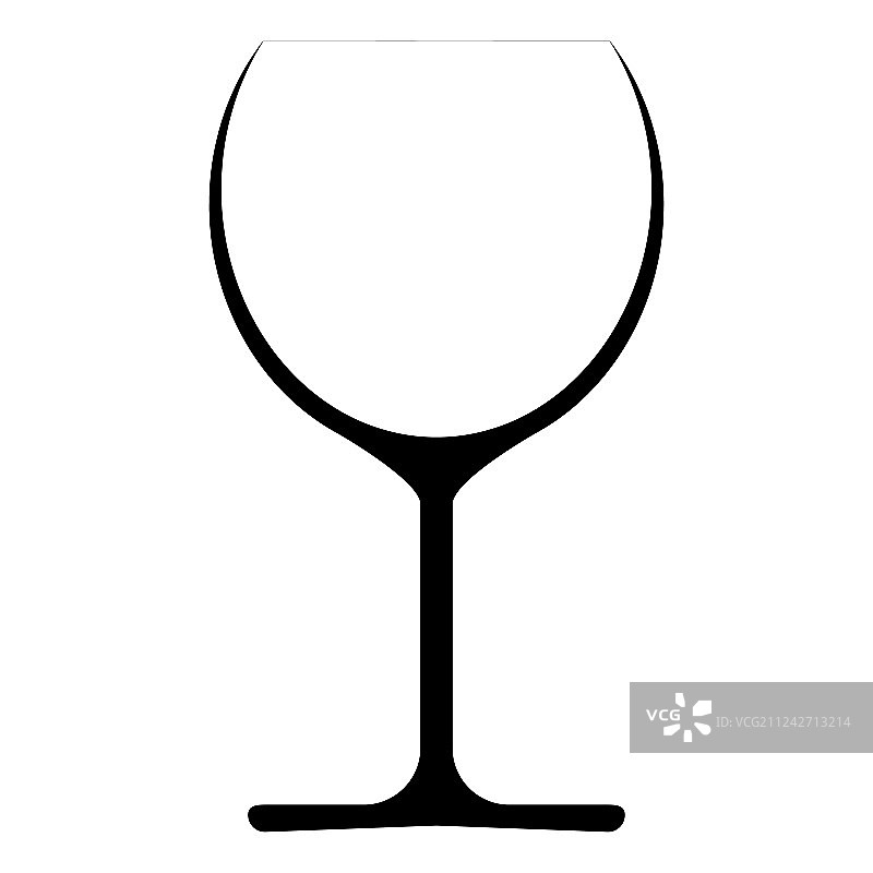 葡萄酒杯图标标志符号图片素材