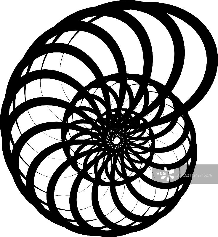 旋转的螺旋蜗牛形状元素图片素材