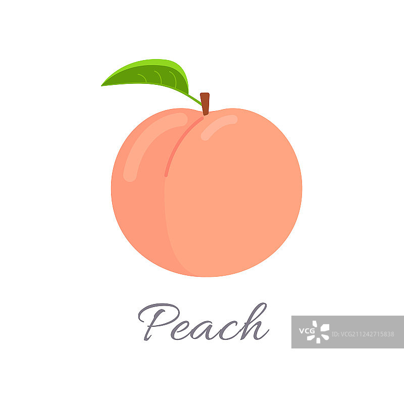 带标题的桃子图标图片素材