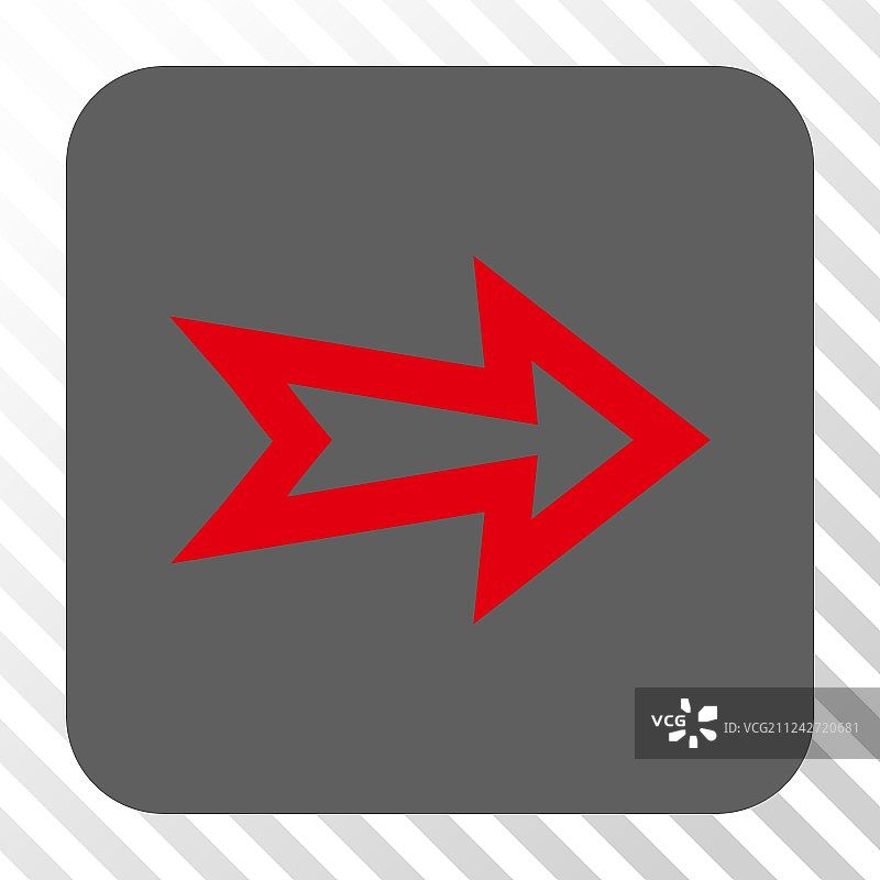 箭头右圆角正方形按钮图片素材