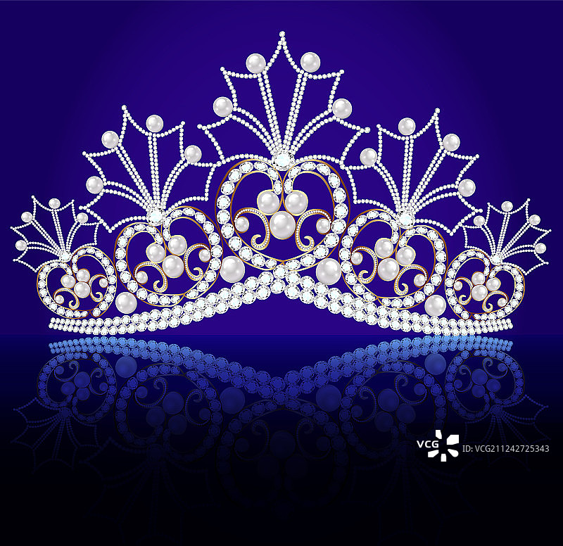 镶有宝石的女性头饰图片素材