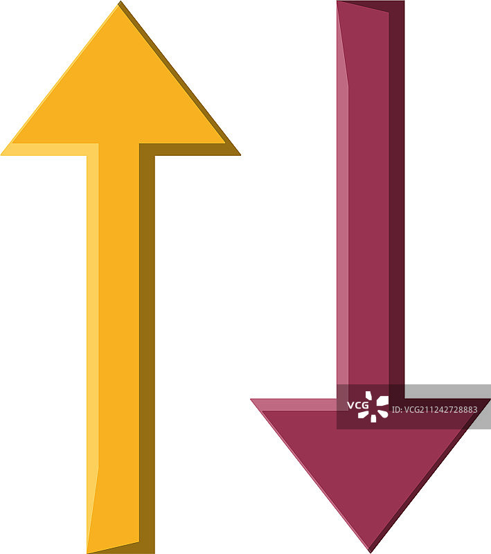 上下箭头信息图图片素材