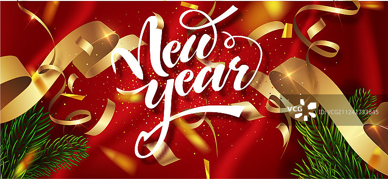 新年快乐冬季节日贺卡设计图片素材