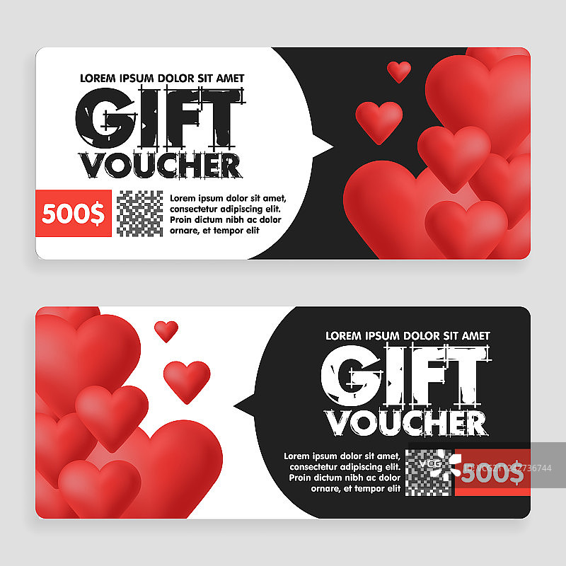 情人节礼品券优惠券图片素材