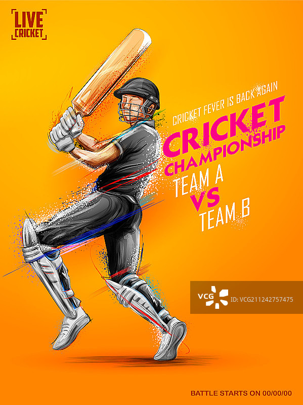 板球锦标赛运动员图片素材