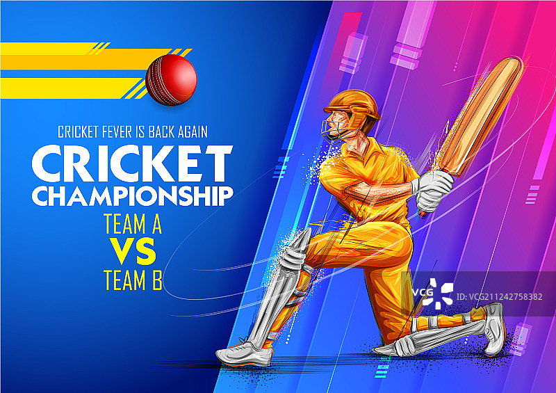 板球锦标赛运动员图片素材