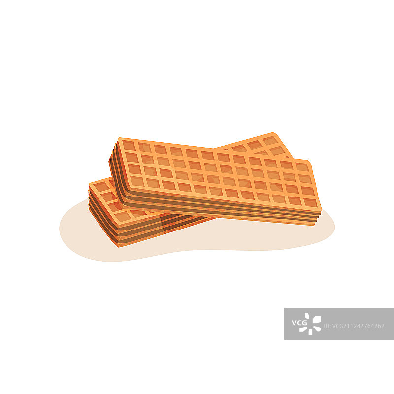 两块长方形巧克力华夫饼图片素材
