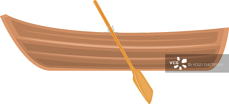 白色背景上的木船图片素材