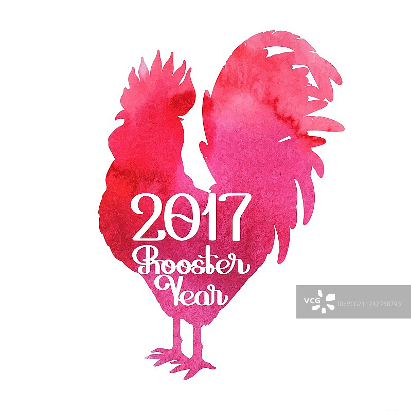 公鸡剪影图形图片素材