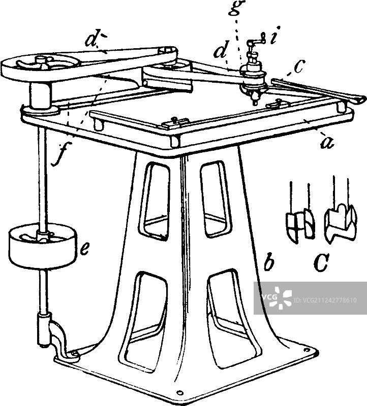 老式铣床图片素材