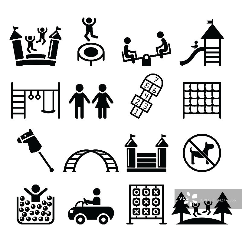 儿童室内外游乐场图片素材