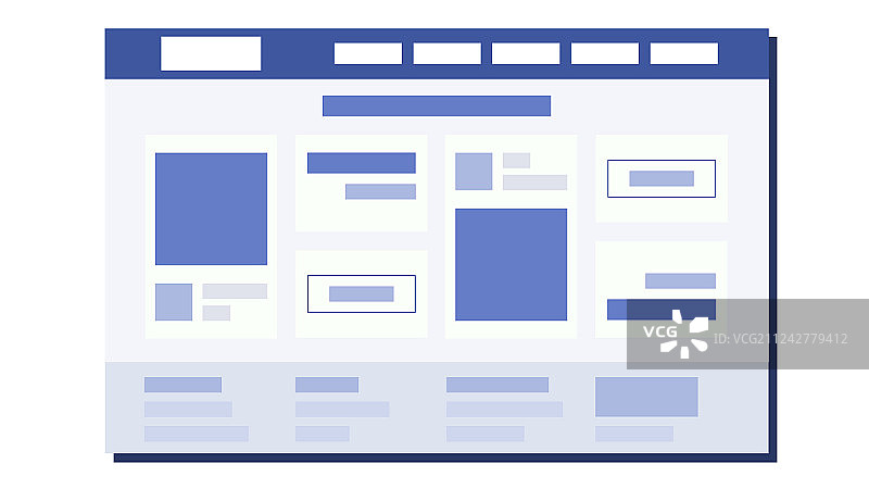 网站扁平设计页面计划编码图片素材