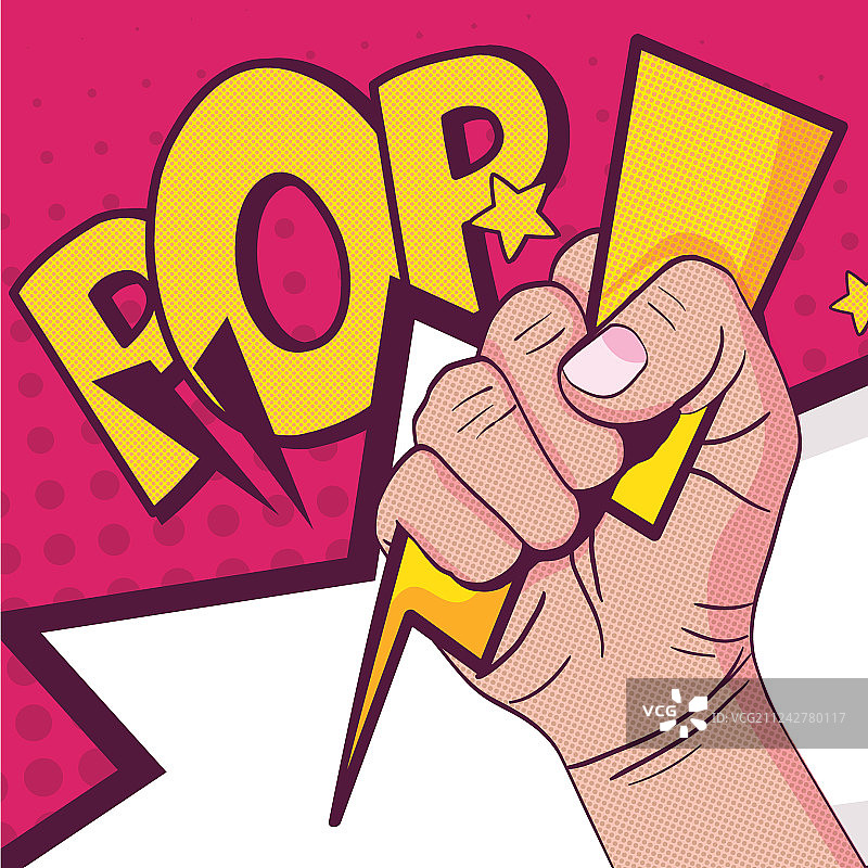 紧握的拳头波普艺术图片素材