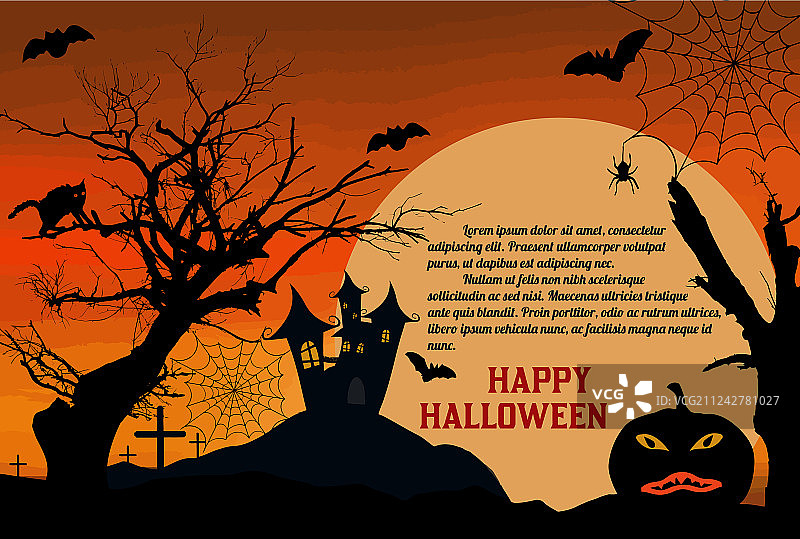 万圣节之夜背景图片素材