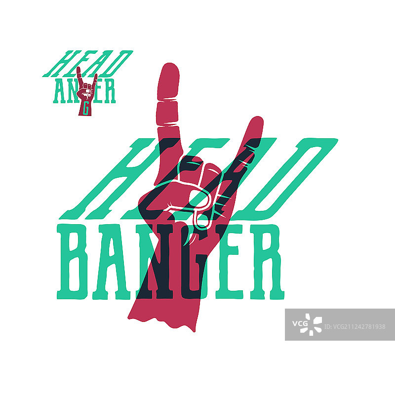 复古手绘摇滚海报音乐T恤图片素材