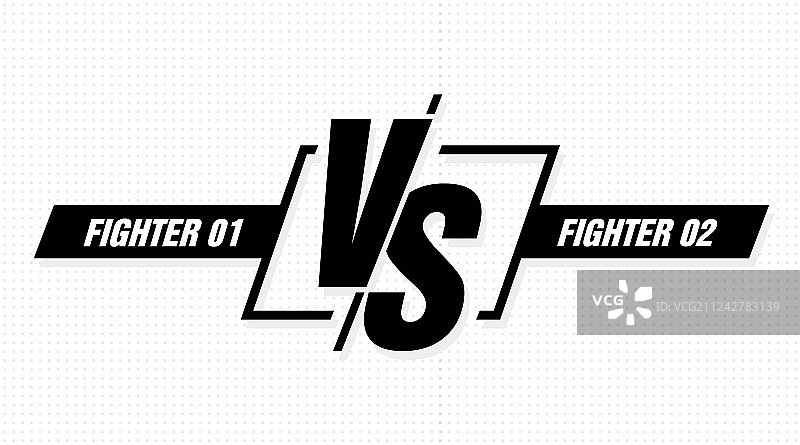 对战屏幕：战斗标题冲突决斗图片素材