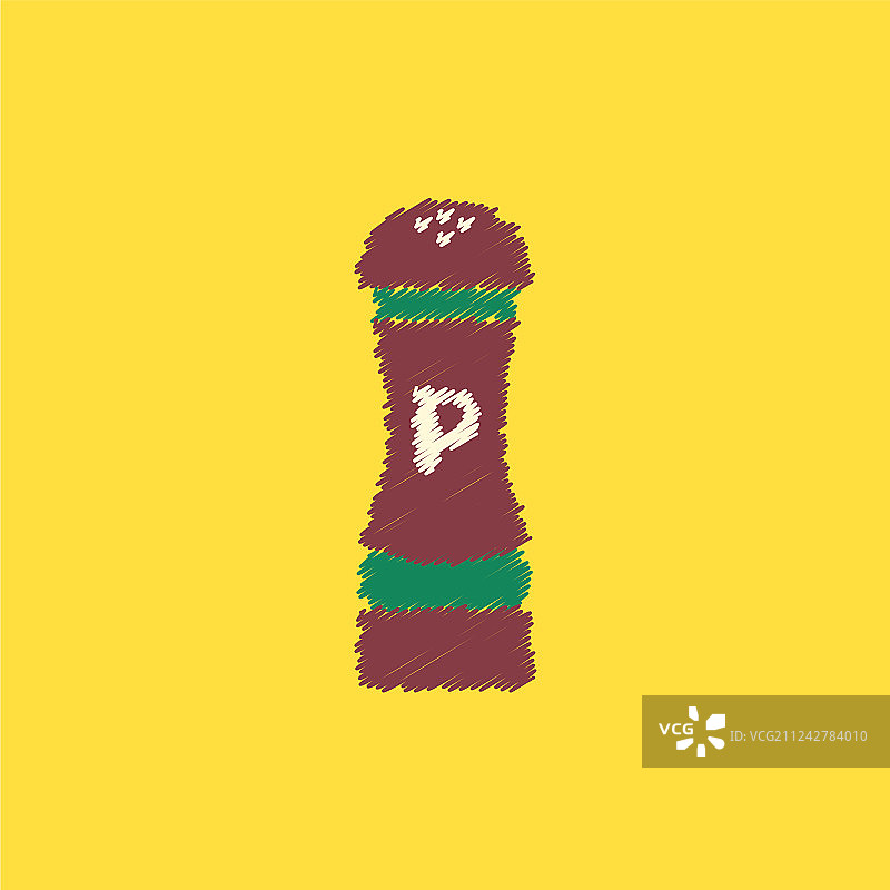 扁平风格胡椒粉瓶设计合集图标图片素材