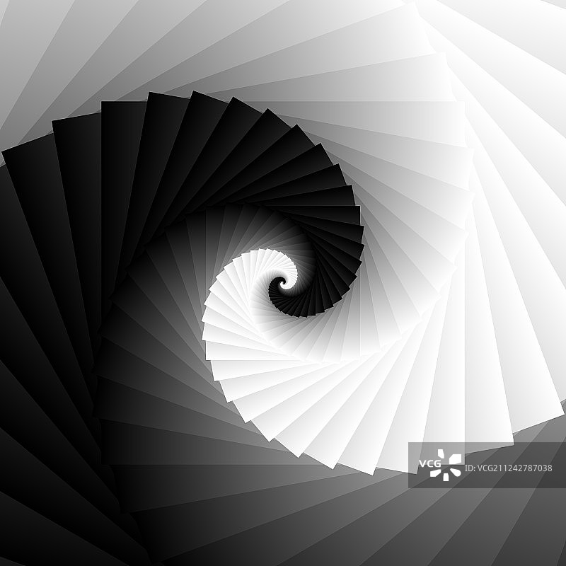 旋转螺旋灰度几何背景图片素材
