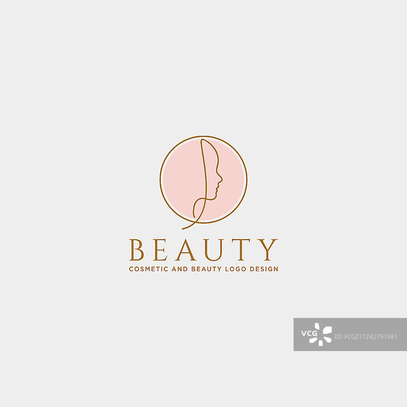 美容化妆品线稿标志模板图标图片素材