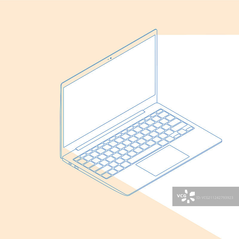 发光扁平现代笔记本电脑图片素材