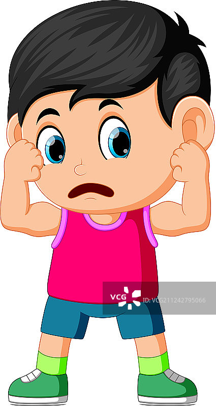 强壮的男孩图片素材