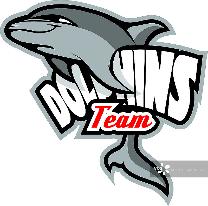 海豚标志模板图片素材