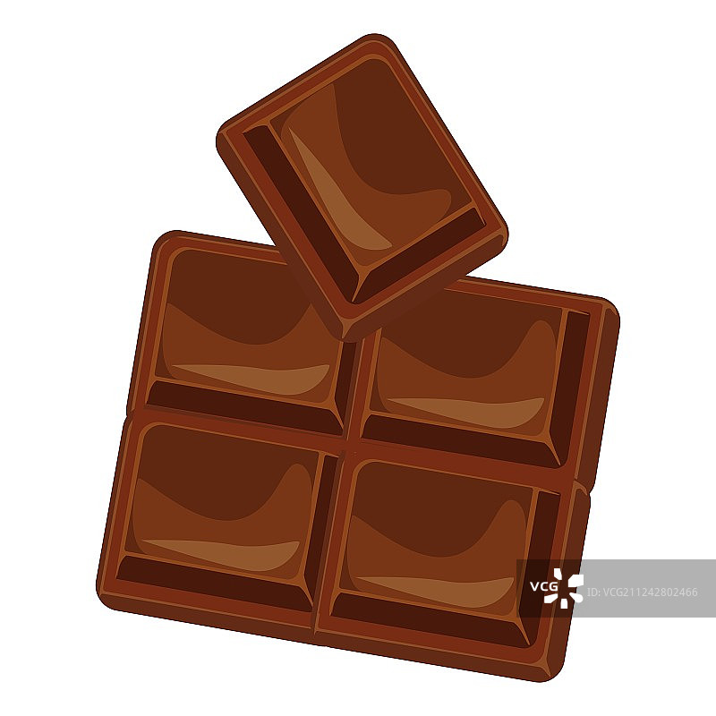巧克力棒和巧克力块图片素材