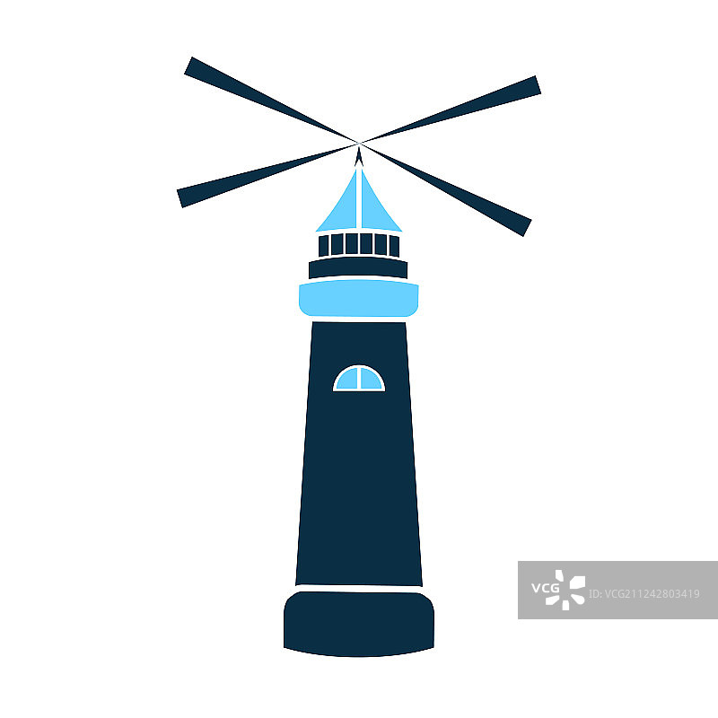 航海灯塔图标图片素材