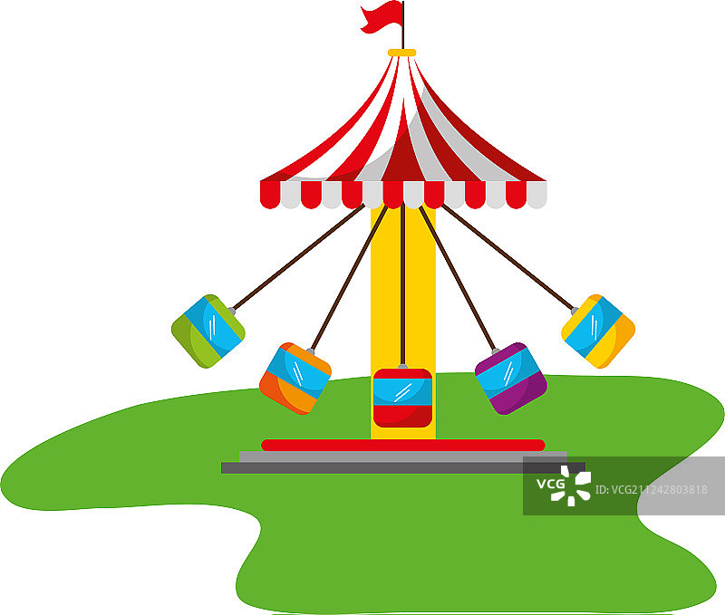 嘉年华旋转木马座椅图片素材