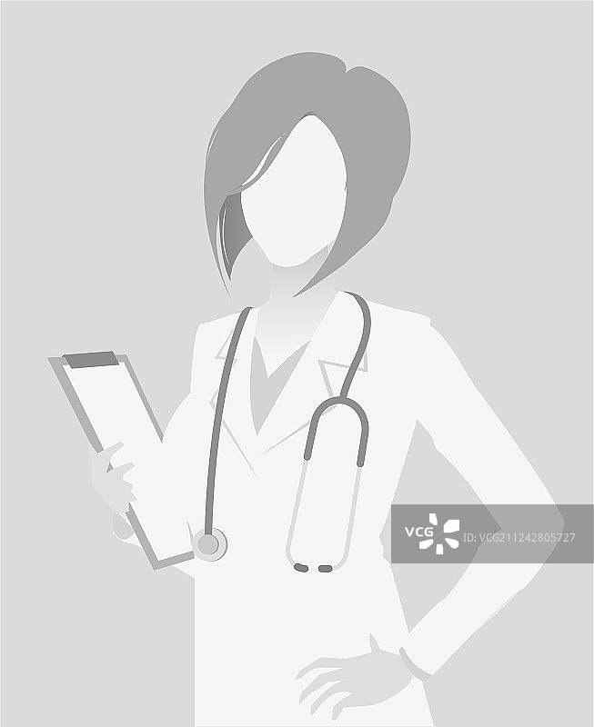 默认占位医生半身像图片素材