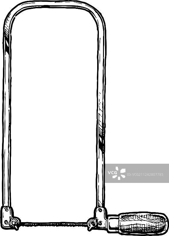 木工工具曲线锯图片素材