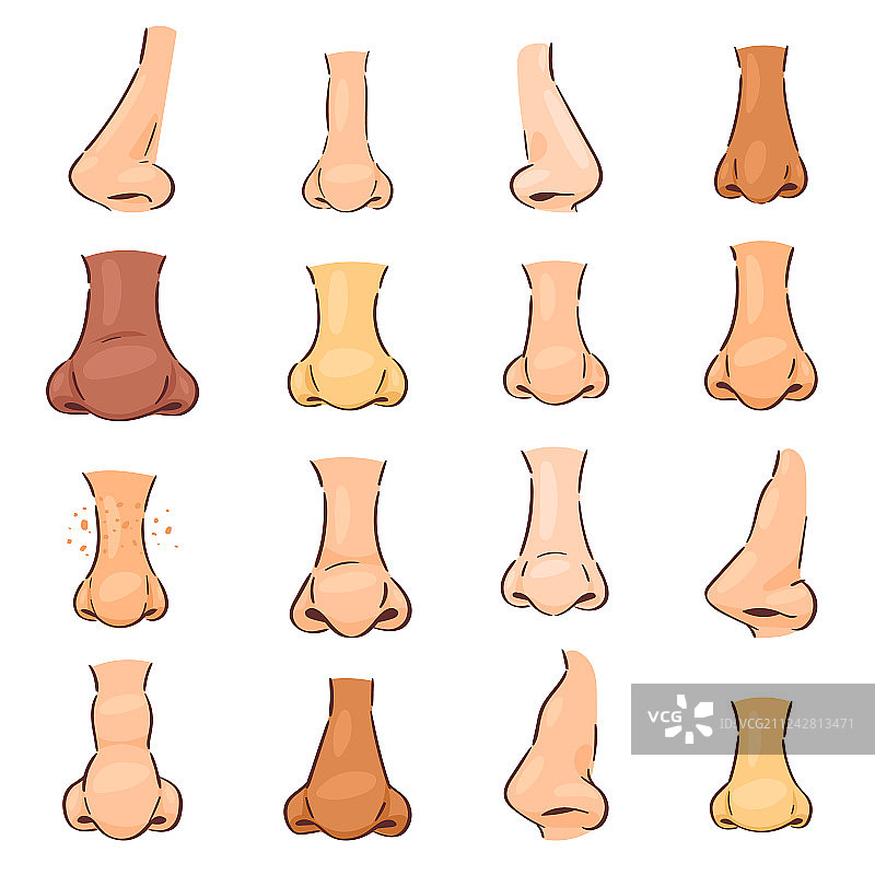 人脸鼻子呼吸嗅觉图片素材