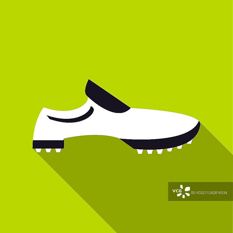 高尔夫球鞋图标扁平风格图片素材