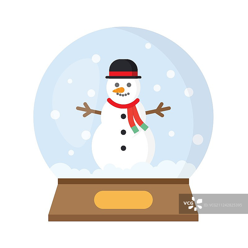 有趣的圣诞雪人雪球图片素材