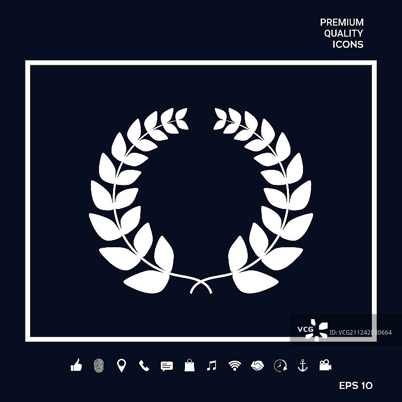 月桂花环 - 用于您的设计图片素材