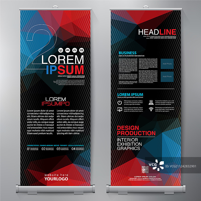 业务卷站设计横幅模板图片素材