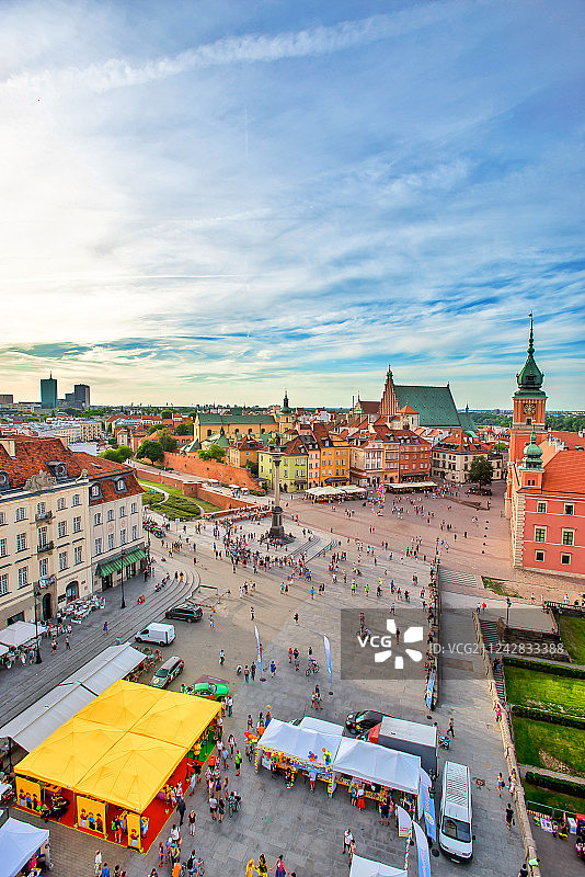 波兰华沙城堡广场图片素材