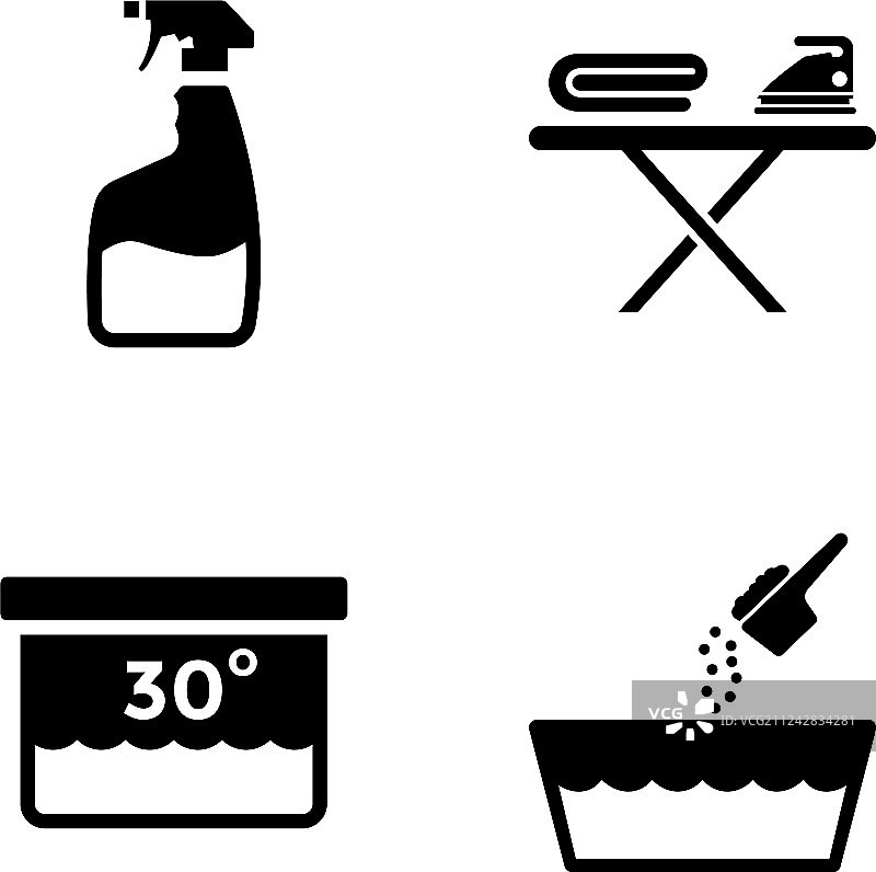 洗衣元素图标图片素材
