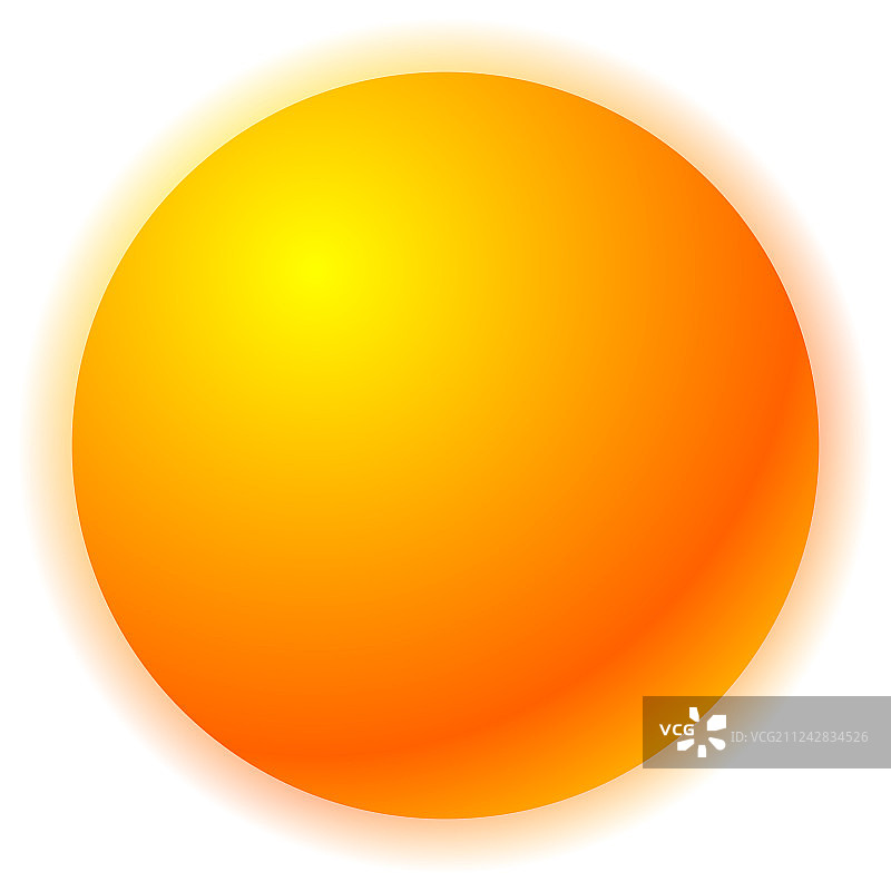 具有明亮渐变填充效果的阳光图形图片素材