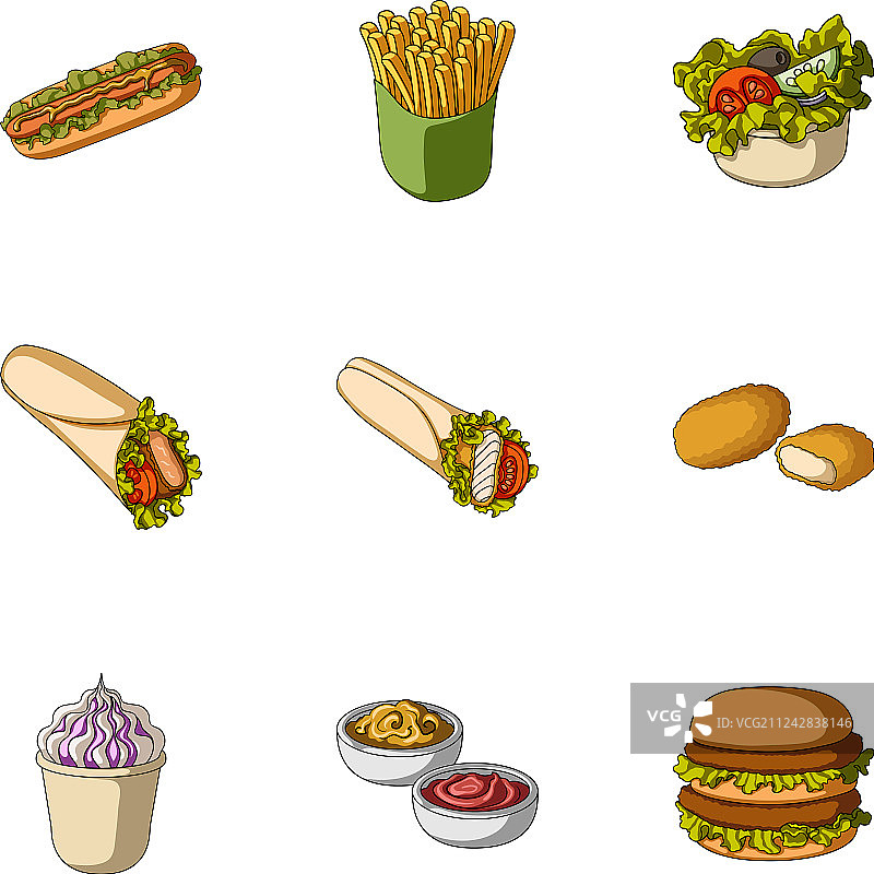 茶点小吃和网页图标图片素材